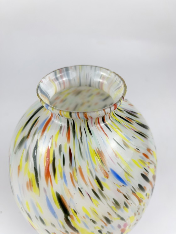 Image 1 of Spray glass vase Art Deco Art Nouveau Kralik Czechoslovakia