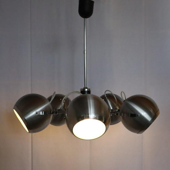 Image 1 of Vintage metal Eyeball pendant lamp, 1960
