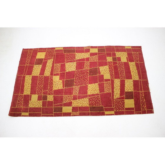Image 1 of Vintage red wool rug