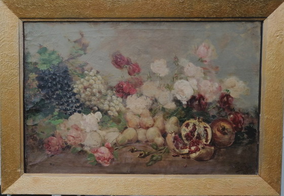 Image 1 of Natura Morta Con Frutta E Fiori 