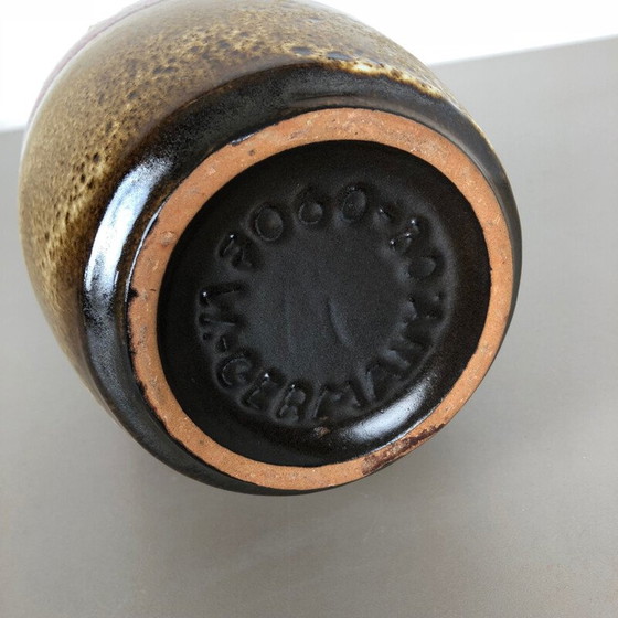 Image 1 of Vintage fat lava ceramic vase by Heinz Siery for Carstens Tönnieshof, Germany 1970