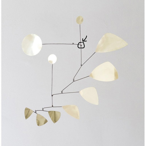 Vintage sculpture in brass and solid iron