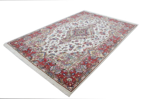 Original hand-knotted Persian carpet Tabriz 290 X 193 Cm New , Unused