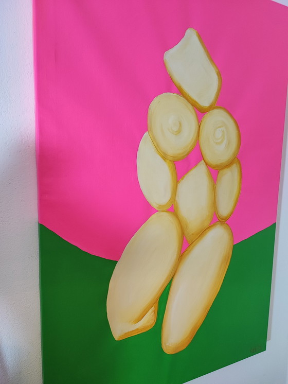 Image 1 of Art Painting Signed T. G. Kellnberger Xxl Pop Art Deco