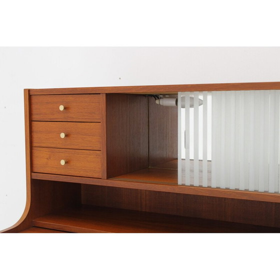 Image 1 of Vintage teak and iron chest of drawers, Denmark 1960