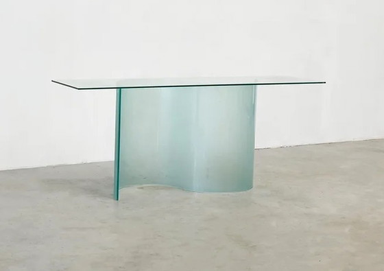 Image 1 of Fiam Marea console table in glass