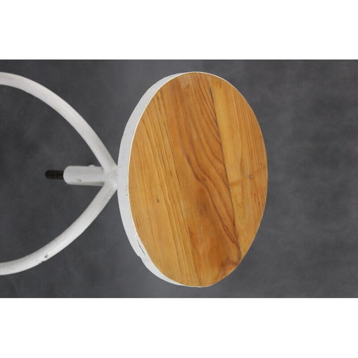 Vintage medical swivel stool, Czechoslovakia 1940s