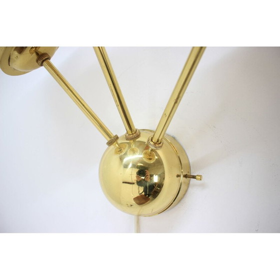 Image 1 of Vintage brass wall lamps by Drukov, 1970