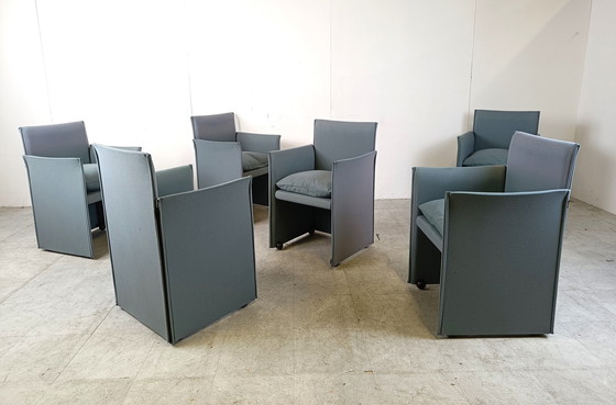 Image 1 of 6x Cassina 401 Break chairs by  Mario Bellini