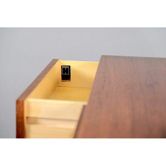 Image 1 of Vintage iron and wood serving cart by Herbert Hirche for Christian Holzäpfel, 1960