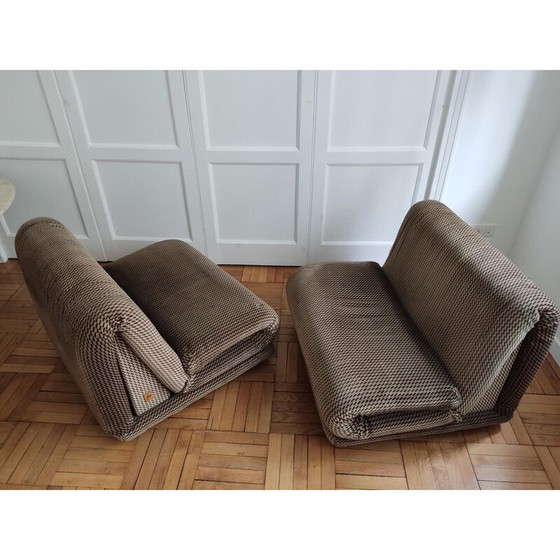 Image 1 of Pair of vintage armchairs for Sapolli, Italy 1970