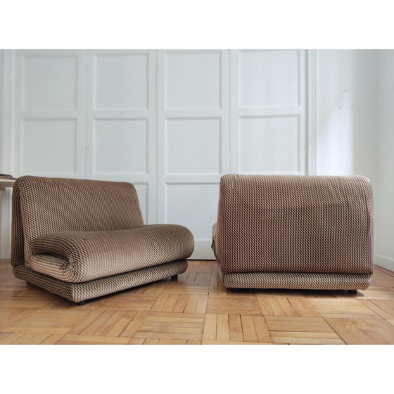Image 1 of Pair of vintage armchairs for Sapolli, Italy 1970