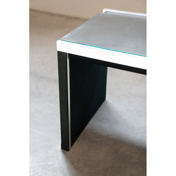 Image 1 of Vintage glass and aluminum desk by Guido Faleschini for Mariani, 1970