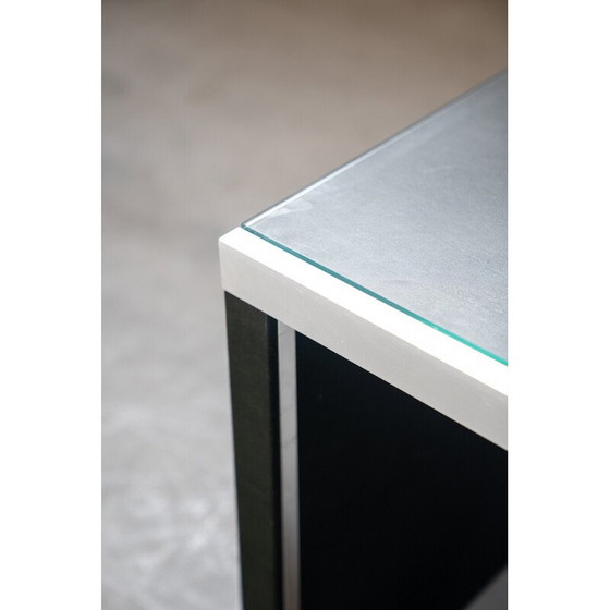 Image 1 of Vintage glass and aluminum desk by Guido Faleschini for Mariani, 1970