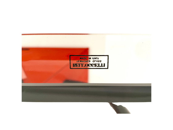 Image 1 of Console table with glass by Belloggeti, Italy, 1980s