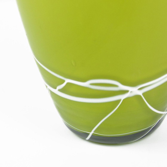 Image 1 of Vase vintage en verre de Farbglashutte Lauscha Thuringia, Allemagne 1970