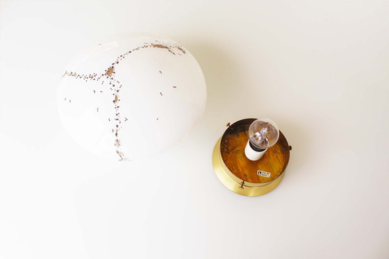 Image 1 of 1x Original Vintage murano glass flush mount lights by Kaiser Leuchten