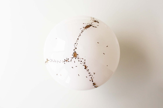 Image 1 of 1x Original Vintage murano glass flush mount lights by Kaiser Leuchten