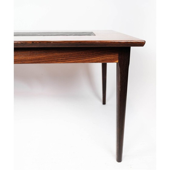 Image 1 of Tavolino da caffè vintage in palissandro e ardesia nera, Danimarca 1960