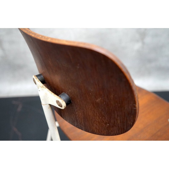 Image 1 of Pair of vintage Se68 side chairs in teak wood by Egon Eiermann for Wilde and Spieth, Germany