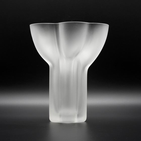 Image 1 of Rare Vase en verre satiné de Rosenthal dessiné par Tapio Wirkkala Modèle 470-20 CM MCM