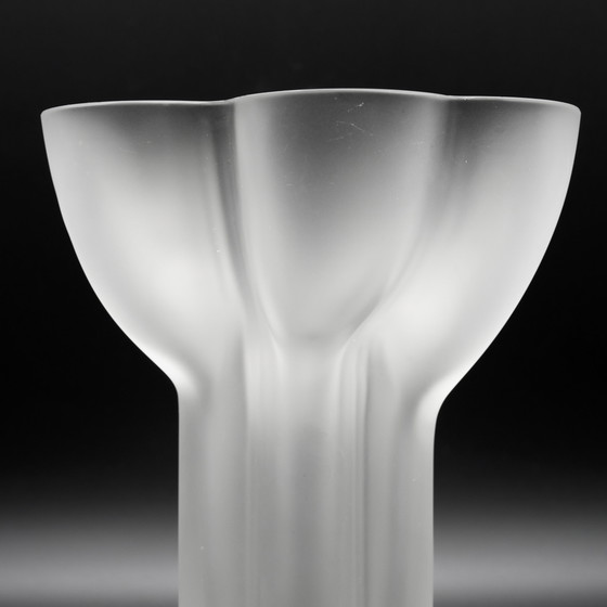 Image 1 of Rare Vase en verre satiné de Rosenthal dessiné par Tapio Wirkkala Modèle 470-20 CM MCM