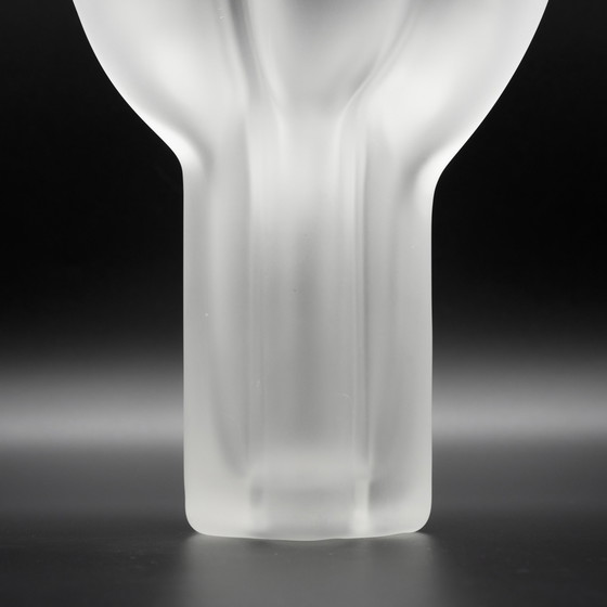 Image 1 of Rare Vase en verre satiné de Rosenthal dessiné par Tapio Wirkkala Modèle 470-20 CM MCM