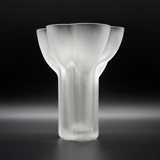 Image 1 of Rare Vase en verre satiné de Rosenthal dessiné par Tapio Wirkkala Modèle 470-20 CM MCM