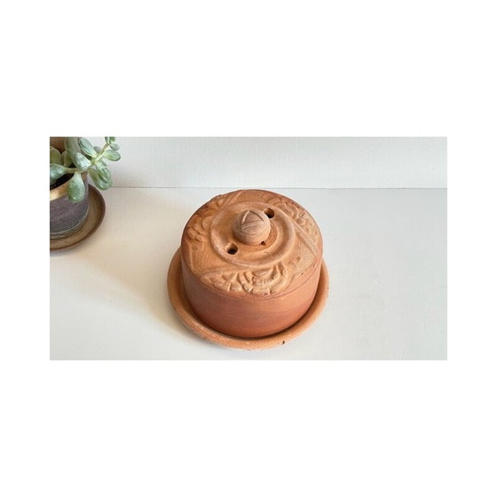 Image 1 of Vintage Art Nouveau terracotta butter dish