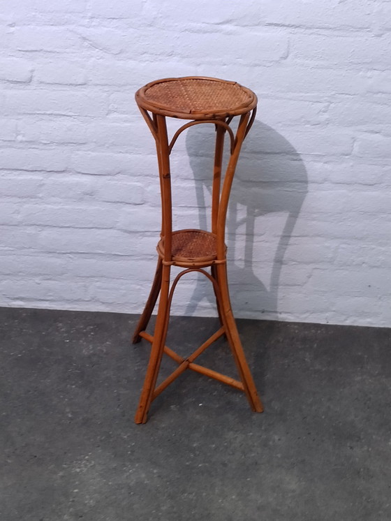 Image 1 of Plant Table Rattan - Vintage