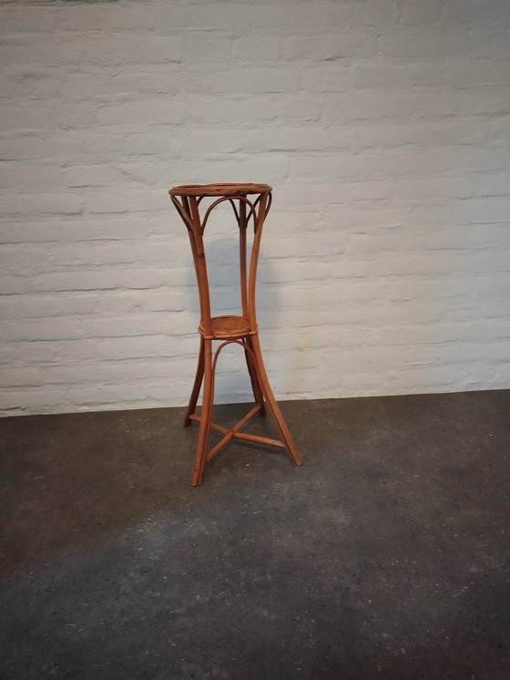 Image 1 of Plant Table Rattan - Vintage