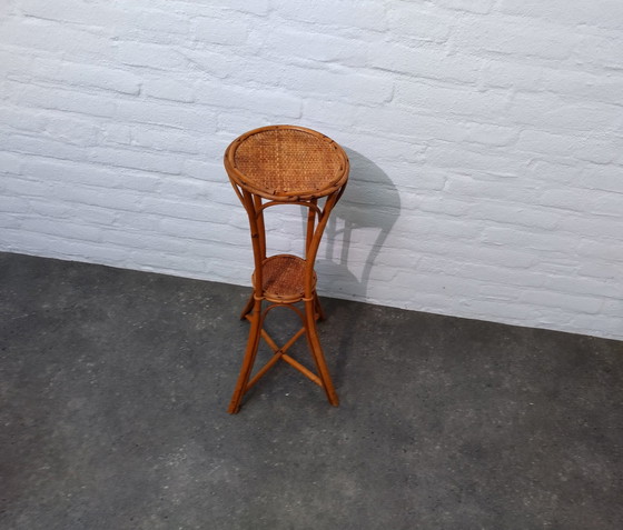 Image 1 of Plant Table Rattan - Vintage
