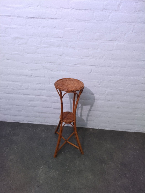 Image 1 of Plant Table Rattan - Vintage
