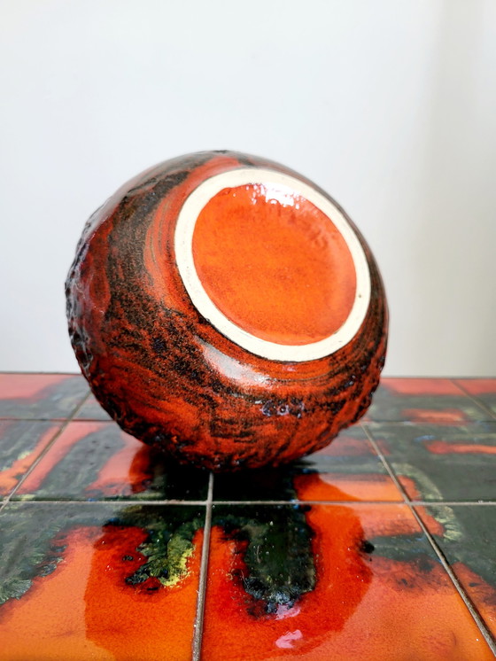 Image 1 of Vase vintage en céramique Fat Lava, Allemagne, années 1970