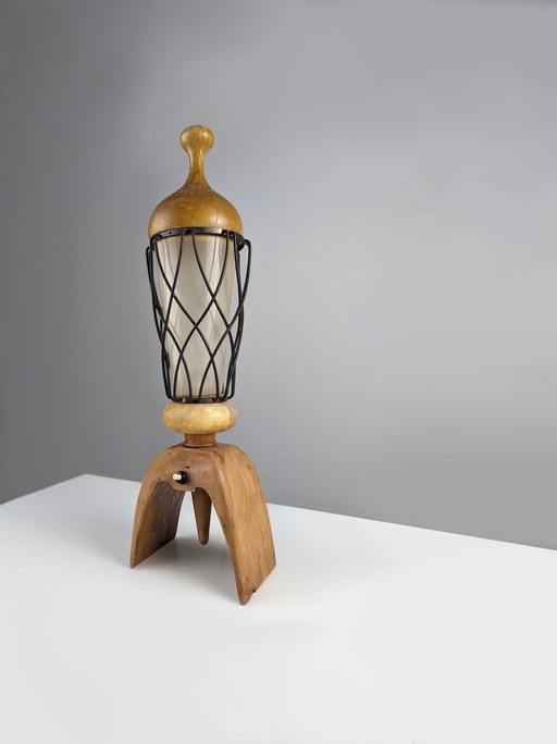 Table Lamp By Aldo Tura Italy 1960S