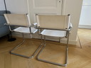 2X Vintage Tube Frame Chairs