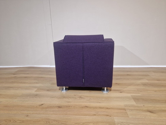 Image 1 of Design on Stock Blizz Armchair Hocker Wool Fabric Purple