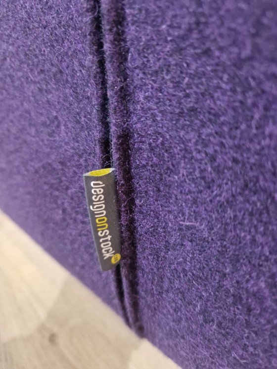 Image 1 of Design on Stock Blizz Armchair Hocker Wool Fabric Purple