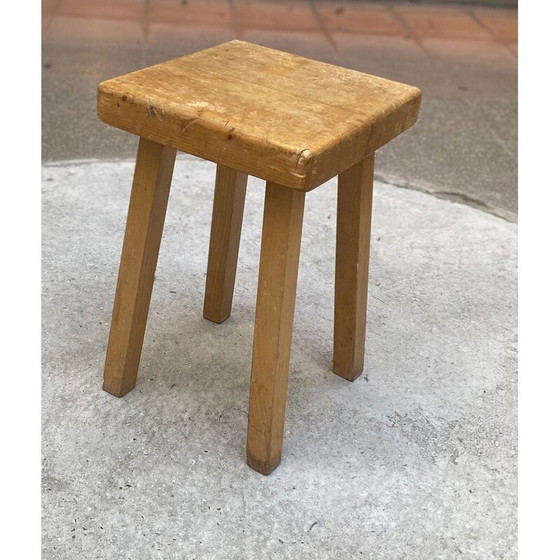 Image 1 of Vintage stool, Charlotte Perriand selection for Les Arcs, 1960