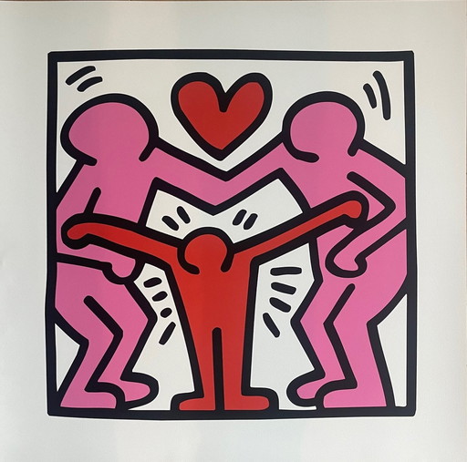 Keith Haring Untitled Family, Copyright Keith Haring Foundation,Licensed By Artestarny And Printed In U.K