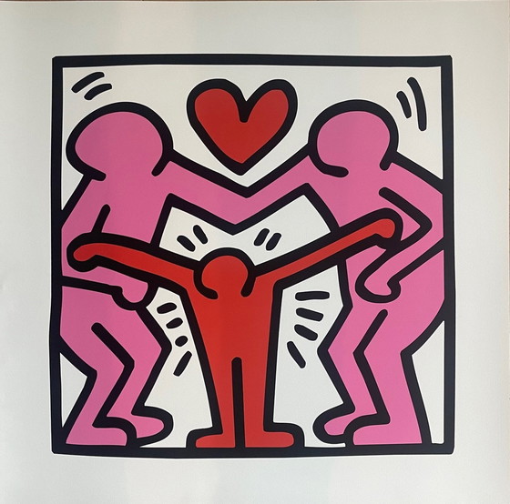 Image 1 of Keith Haring Untitled Family, Copyright Keith Haring Foundation,Licensed By Artestarny And Printed In U.K