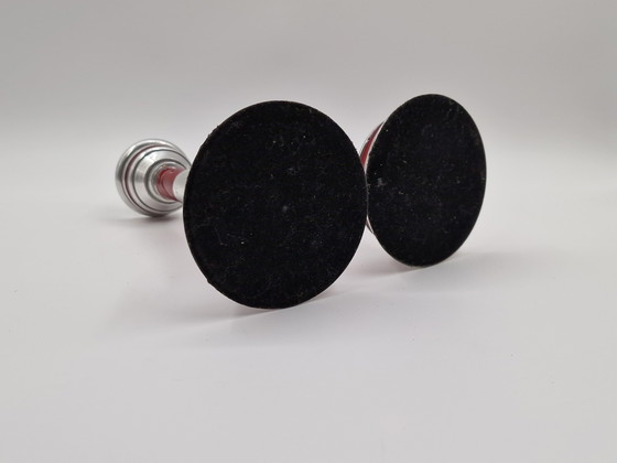 Image 1 of Pair of industrial vintage candlesticks in the shape of a lighthouse