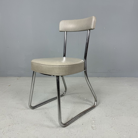 Image 1 of Tube frame cantilever chair