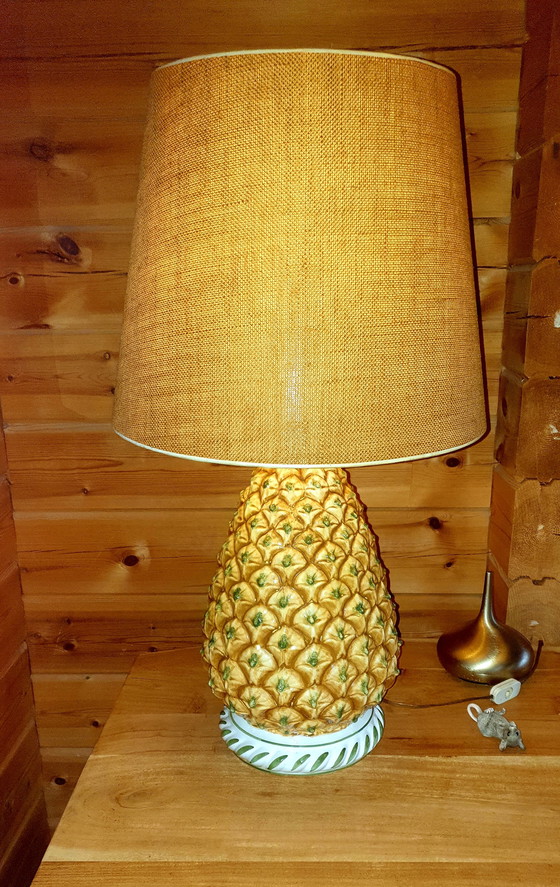 Image 1 of Lampe de table vintage "Ananas