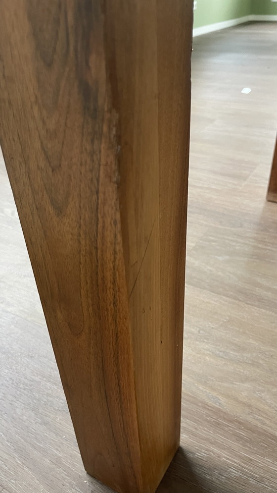 Image 1 of Pilat & Pilat designer dining table Meint walnut natural oiled - designer Gjalt Pilat