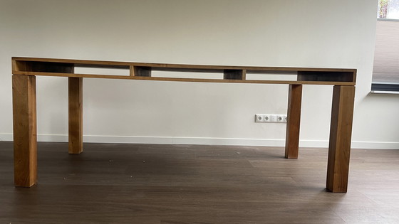 Image 1 of Pilat & Pilat designer dining table Meint walnut natural oiled - designer Gjalt Pilat