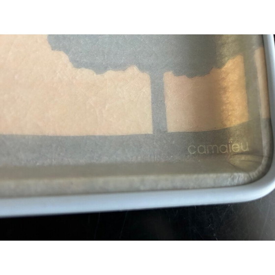 Image 1 of Vintage Camaieu fiberglass tray by Catherine Escalon, 1980