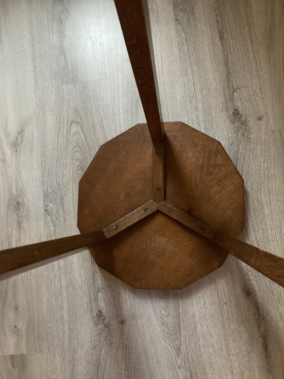 Image 1 of Vintage brutalist side table made of wood