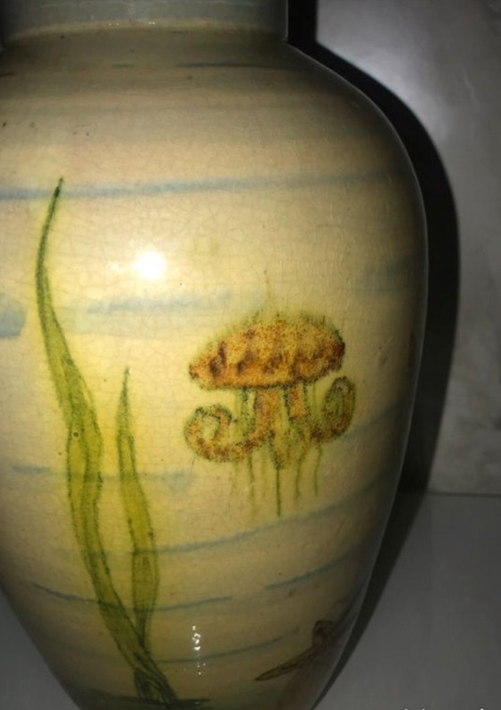 Image 1 of Large Chinese Patterned Vase