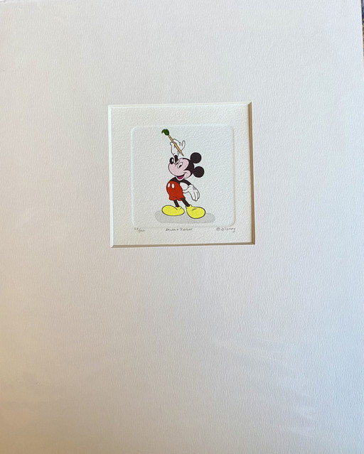 Sowa + Reiser Gravure Disney Mickey Mouse édition limitée NOS